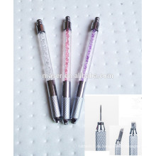 Micro Blades heißer Verkauf microblading Stift, Augenbraue Tattoo Stift für Microblading Stickerei, Kristall Microblading Stift